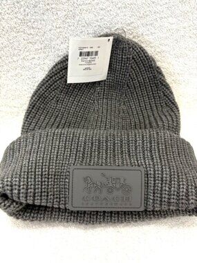 Coach | Accessories | Coach Script Print Knit Beanie Hat In  display picture 1